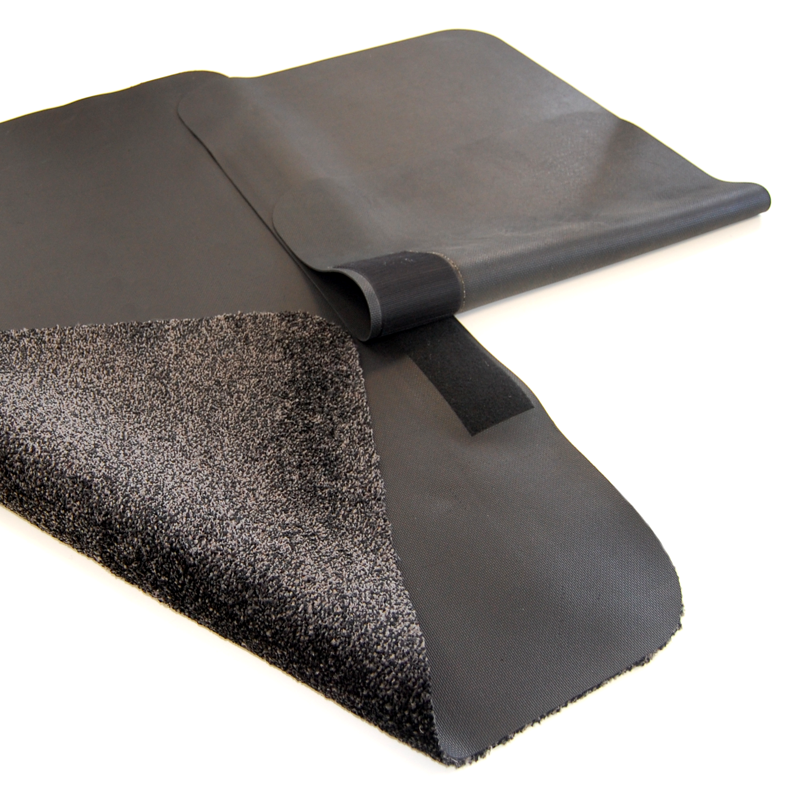Car Protector Set Premium - Two piece rubber mats, Velcro combines them to create a protective set